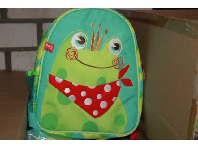 Rugzak kikker groen 3 stuks loc h33 - afbeelding 1 van  3