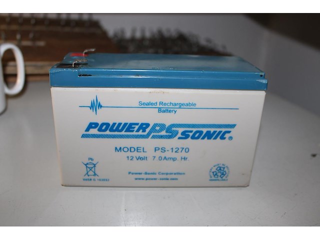 Ruim 20 accu's power sonic ps-170. 12v, 7 ah met druppellader. - afbeelding 3 van  3