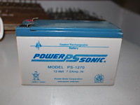 Ruim 20 accu's power sonic ps-170. 12v, 7 ah met druppellader. - afbeelding 3 van  3