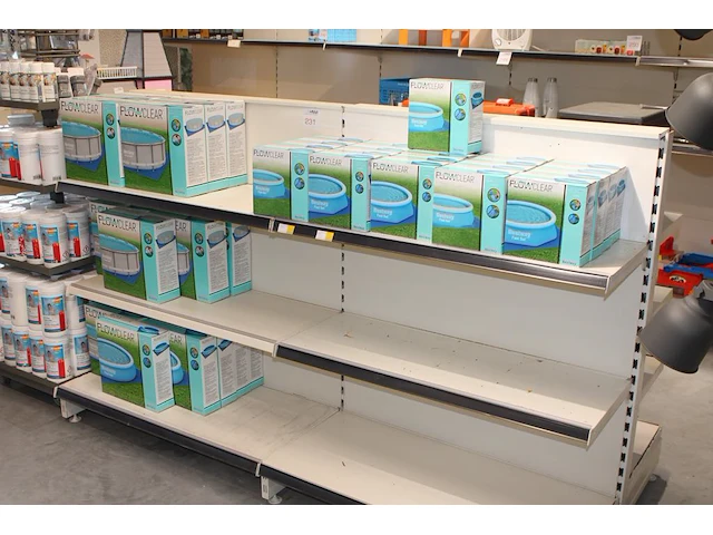 Ruim 35 onderzeilen bestway flow clear t.b.v. opzetzwembaden, w.o. doorsnedes, 457, 366, 305, en 244 cm. - afbeelding 1 van  4