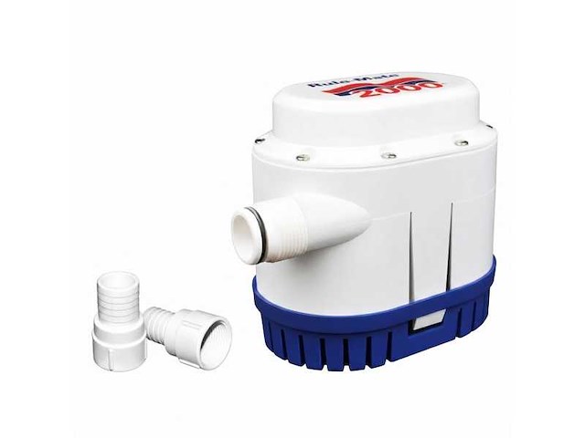 Rule rm2000a-24 automatic bilgepump 2000 gallon 24v - afbeelding 1 van  4
