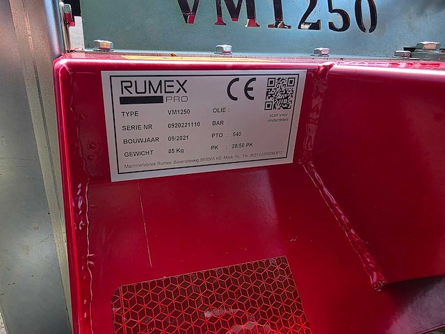 Rumex - 2021 - vm1250 - straatveegmachine - afbeelding 6 van  7