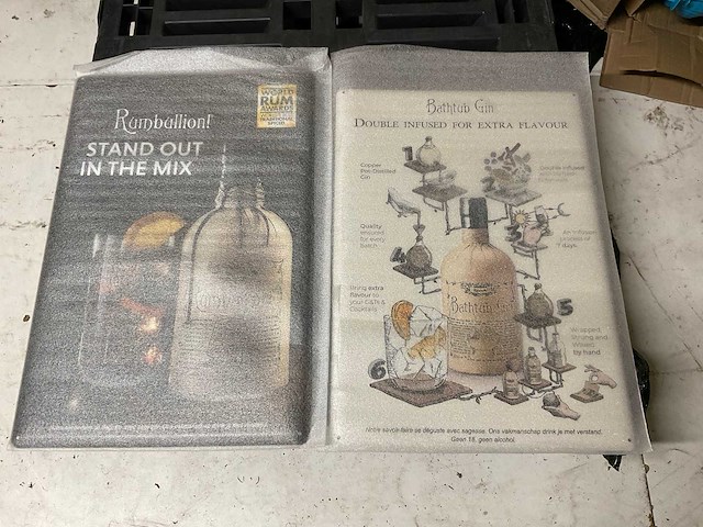 Rum/gin reclameplaat (49x) - afbeelding 1 van  3