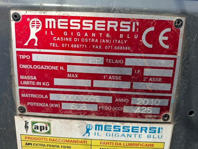 Rupsdumper messersi ch2r, bouwjaar 2010 - afbeelding 9 van  10
