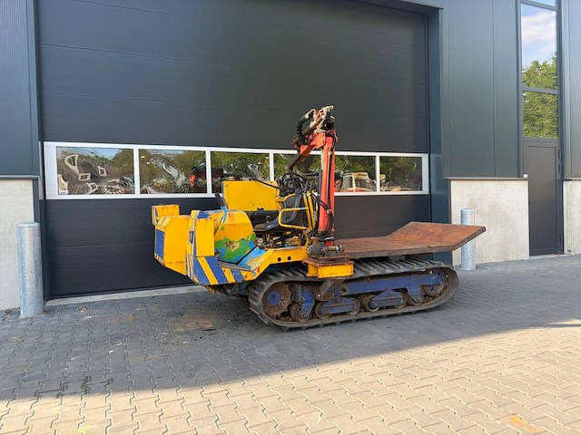 Rupsdumper yanmar diesel met palfinger kraan - afbeelding 1 van  1