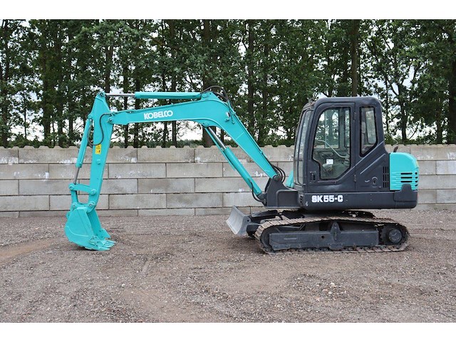 Rupsgraafmachine kobelco sk55-c diesel 29kw 2014 - afbeelding 1 van  1