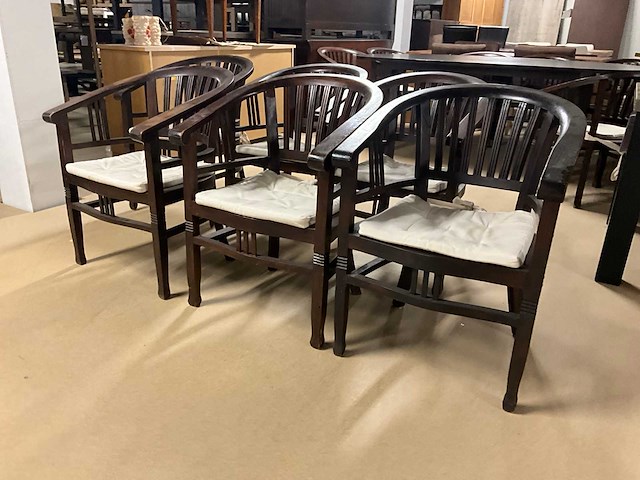 Rury houten eetkamerstoel (6x) - afbeelding 1 van  9