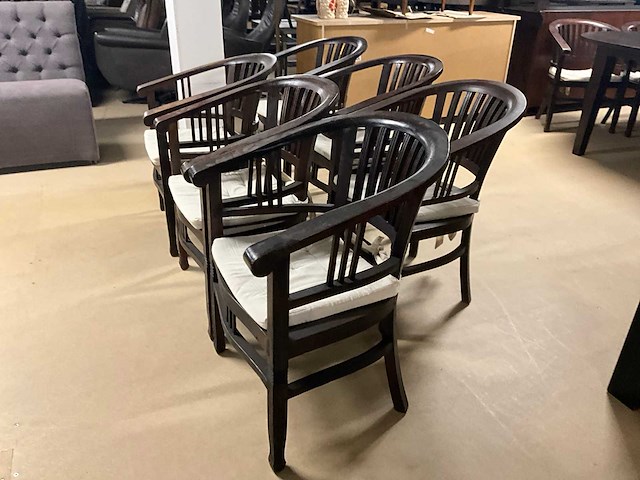 Rury houten eetkamerstoel (6x) - afbeelding 5 van  9