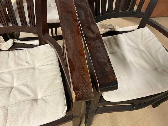 Rury houten eetkamerstoel (6x) - afbeelding 8 van  9