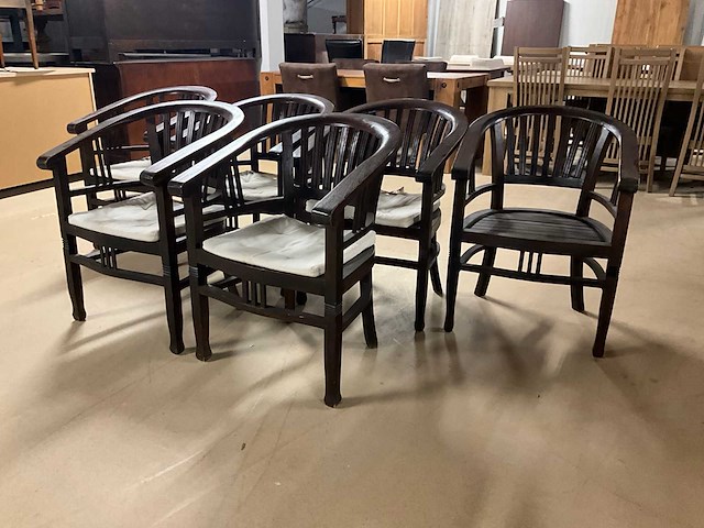 Rury houten eetkamerstoel (6x) - afbeelding 1 van  9