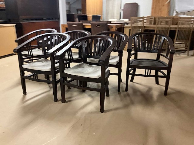 Rury houten eetkamerstoel (6x) - afbeelding 2 van  9