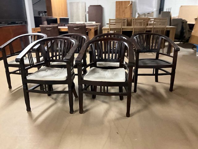 Rury houten eetkamerstoel (6x) - afbeelding 3 van  9