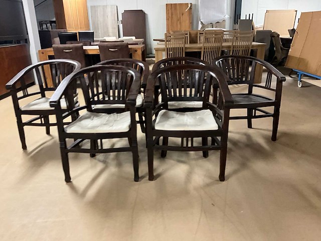 Rury houten eetkamerstoel (6x) - afbeelding 4 van  9