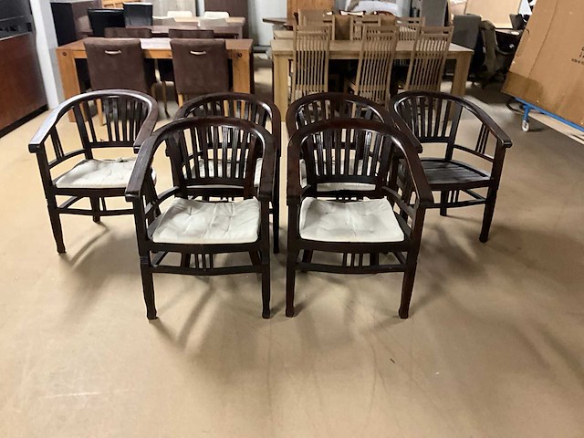 Rury houten eetkamerstoel (6x) - afbeelding 5 van  9