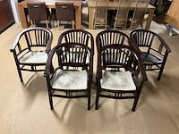 Rury houten eetkamerstoel (6x) - afbeelding 6 van  9