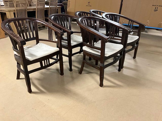 Rury houten eetkamerstoel (6x) - afbeelding 7 van  9