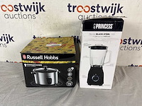 Russell hobbs 19750-56 cook@home - rijstkoker + princess 212092 black steel blender 1001 - afbeelding 1 van  2