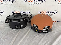 Russell hobbs 25630-56 sous vide 6.5 liter - slowcooker | emerio pizzarette origineel - 6 persoons pizza oven - afbeelding 1 van  2