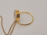 Russisch goldplated mechanisch pendant horloge - afbeelding 6 van  7