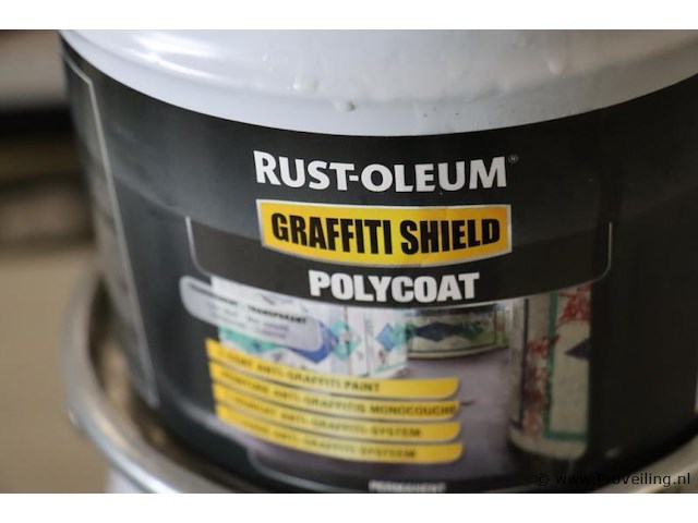 Rust-oleum graffitishield anti-graffiti coating polycoat 57104.2.5 - 2 stuks - afbeelding 2 van  4