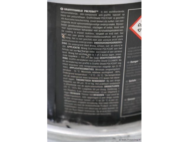 Rust-oleum graffitishield anti-graffiti coating polycoat 57104.2.5 - 2 stuks - afbeelding 4 van  4