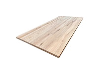 Rustiek eiken tafelblad met rechte kant 300 cm. - afbeelding 1 van  2