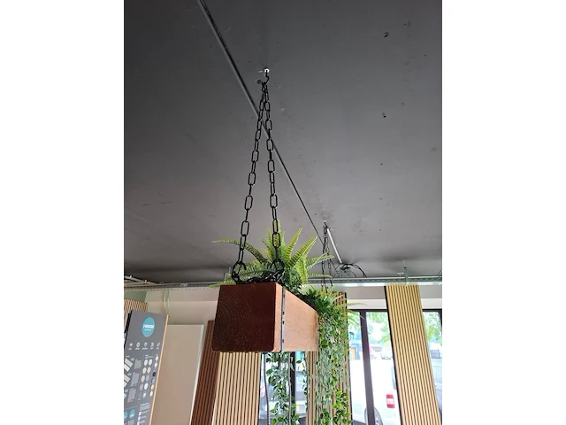 Rustieke plafondlamp met 6 lampen - afbeelding 4 van  4