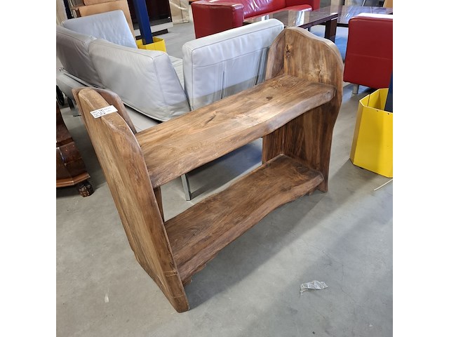Rustieke wandtafel van massief hout - afbeelding 1 van  5