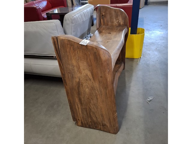 Rustieke wandtafel van massief hout - afbeelding 2 van  5