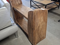 Rustieke wandtafel van massief hout - afbeelding 3 van  5