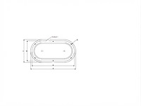 Rutgerson oval portlight stainless steel 403 x 204 mm - a1155-200rf-w - afbeelding 1 van  6