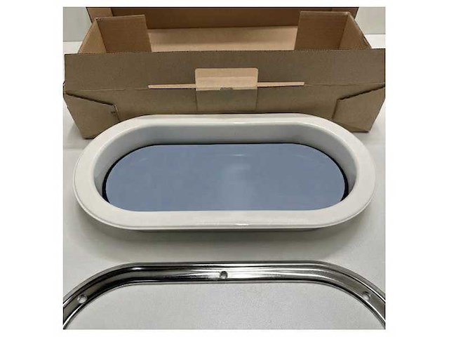 Rutgerson oval portlight stainless steel 403 x 204 mm - a1155-200rf-w - afbeelding 3 van  6