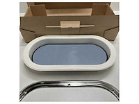 Rutgerson oval portlight stainless steel 403 x 204 mm - a1155-200rf-w - afbeelding 3 van  6