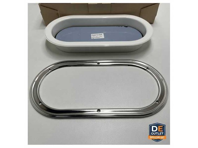 Rutgerson oval portlight stainless steel 403 x 204 mm - a1155-200rf-w - afbeelding 4 van  6
