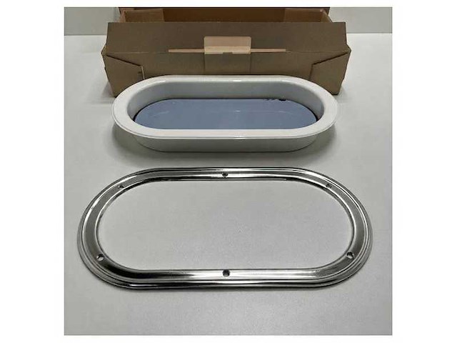 Rutgerson oval portlight stainless steel 403 x 204 mm - a1155-200rf-w - afbeelding 5 van  6
