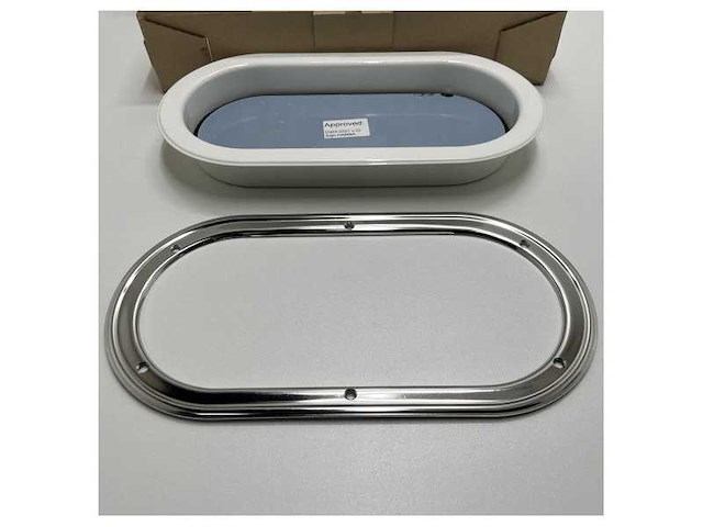 Rutgerson oval portlight stainless steel 403 x 204 mm - a1155-200rf-w - afbeelding 4 van  6