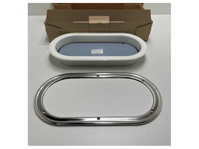 Rutgerson oval portlight stainless steel 403 x 204 mm - a1155-200rf-w - afbeelding 5 van  6