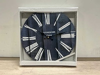 Rutheford wandklok blauw (10x) - afbeelding 1 van  5