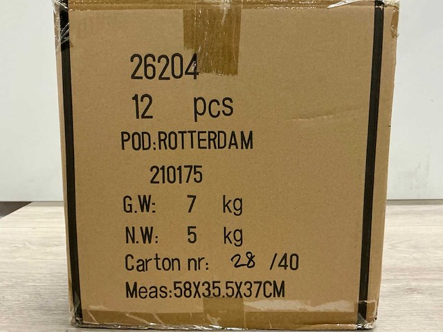 Rutheford wandklok blauw (12x) - afbeelding 5 van  6
