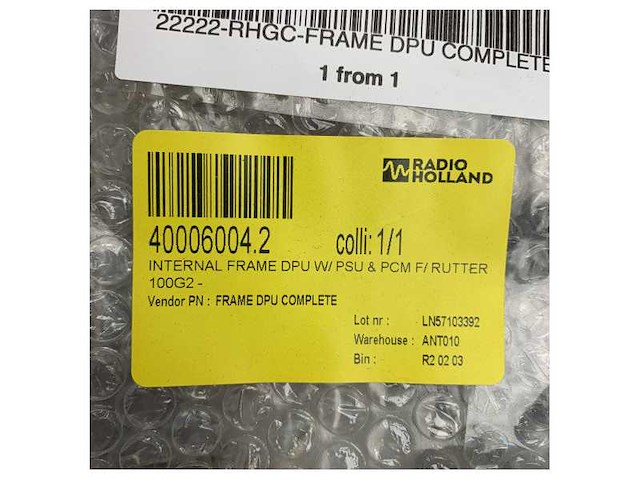 Rutter internal frame dpu w | psu & pcm for rutter 100g2 - afbeelding 3 van  6