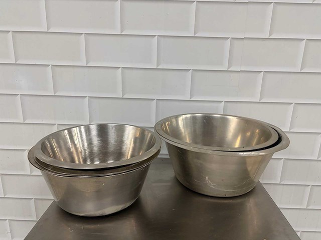 Rvs - beslagkom (7x) - afbeelding 1 van  2