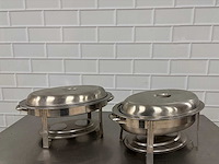 Rvs - chafing dish (2x)