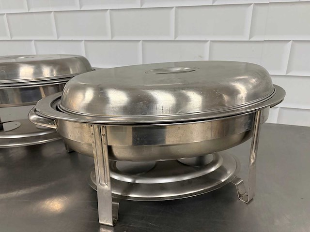 Rvs - chafing dish (2x) - afbeelding 2 van  4