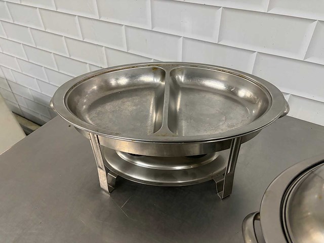 Rvs - chafing dish (2x) - afbeelding 4 van  4