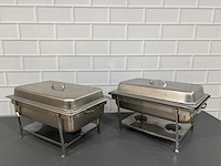 Rvs - chafing dish (2x) - afbeelding 2 van  4