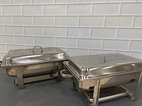 Rvs - chafing dish (2x) - afbeelding 3 van  4
