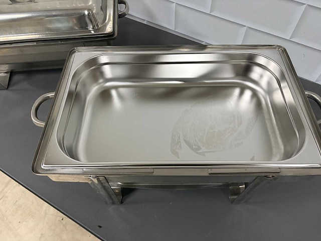 Rvs - chafing dish (2x) - afbeelding 4 van  4