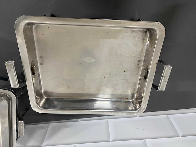 Rvs - chafing dish (2x) - afbeelding 4 van  4