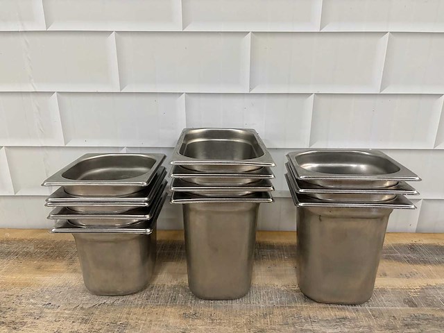 Rvs - gastronormbak (12x) - afbeelding 1 van  3