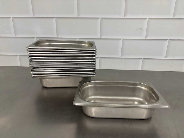 Rvs - gastronormbak (15x) - afbeelding 1 van  4